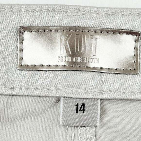 Kut From The Kloth Women's Charlize Fab Ab Cigarette Dark Silver Jeans Sz 14 NWT - Picture 6 of 11